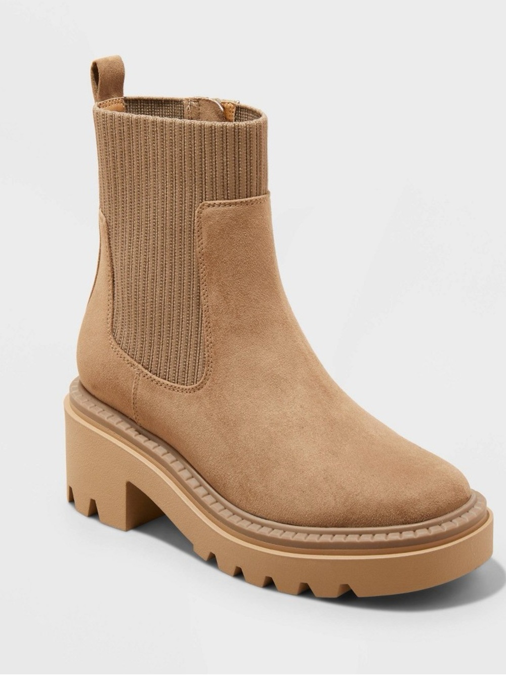 Universal Thread Women's Platform Chelsea Boot in Tan Suede